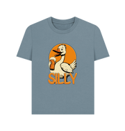 Stone Blue Printed T-shirt