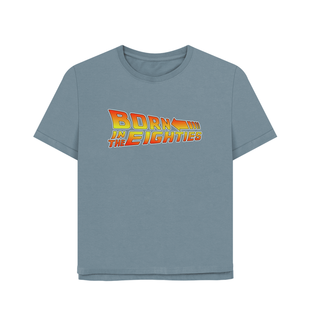 Stone Blue Born In The Eighties Women's Relaxed Fit T-shirt