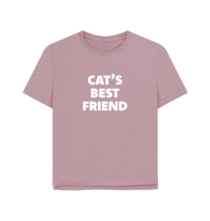 Mauve Cat's Best Friend Women's Relaxed Fit T-shirt