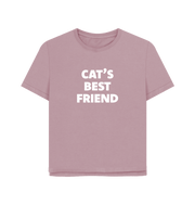 Mauve Cat's Best Friend Women's Relaxed Fit T-shirt