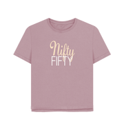 Mauve Nifty Fifty Women's Relaxed Fit T-shirt
