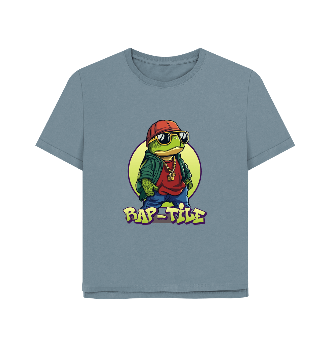 Stone Blue Printed T-shirt