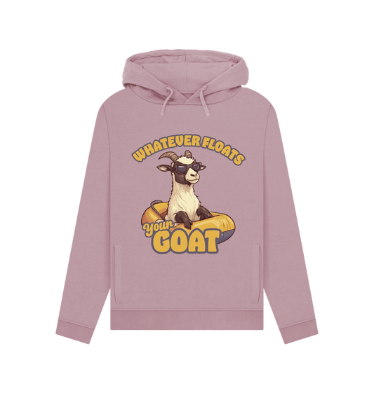 Mauve Floats Your Goat Women's Hoodie
