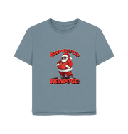 Stone Blue Gangsta Wrapper Women's Relaxed Fit Christmas T-shirt