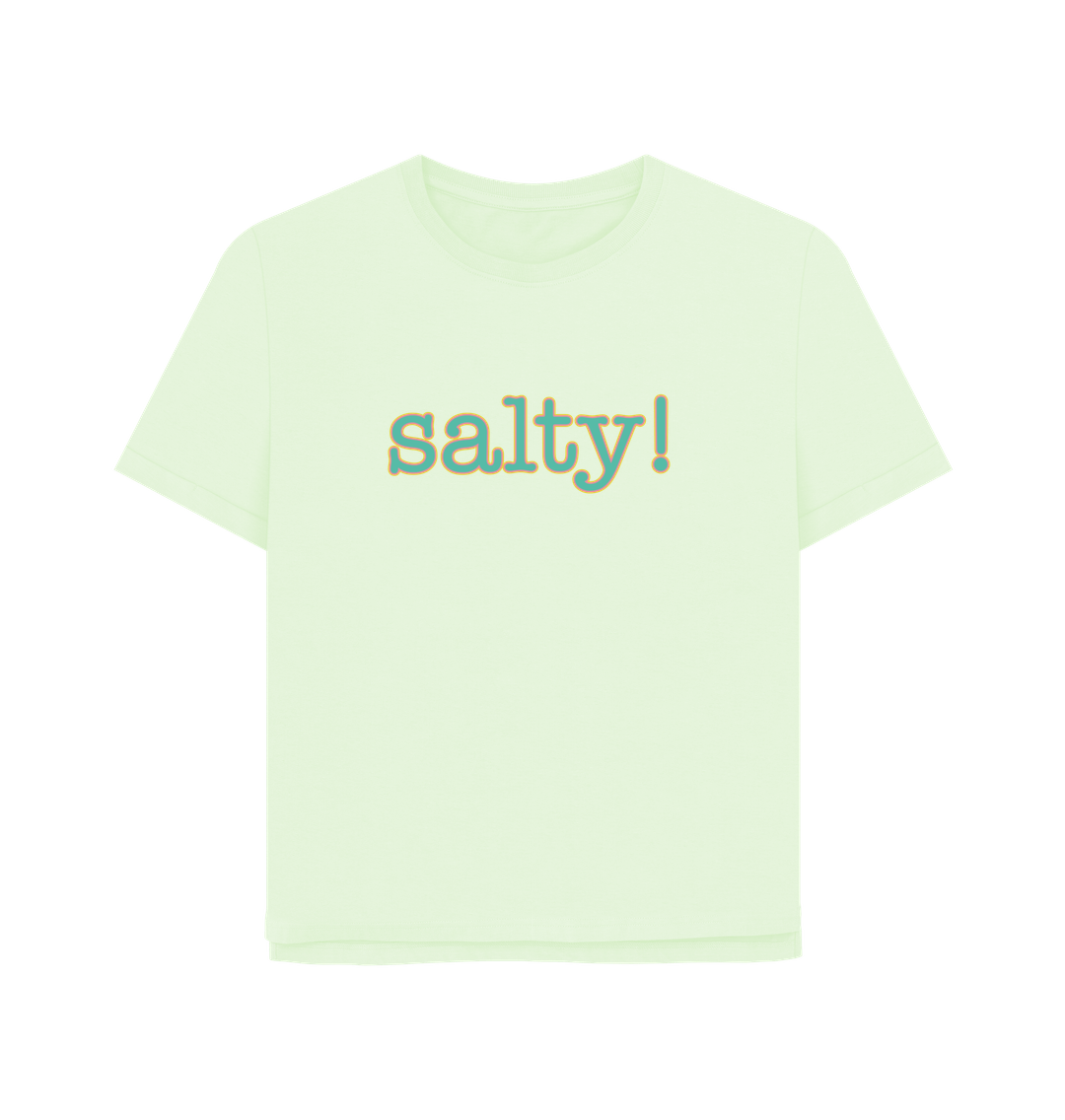 Pastel Green Salty Women's Relaxed Fit T-shirt
