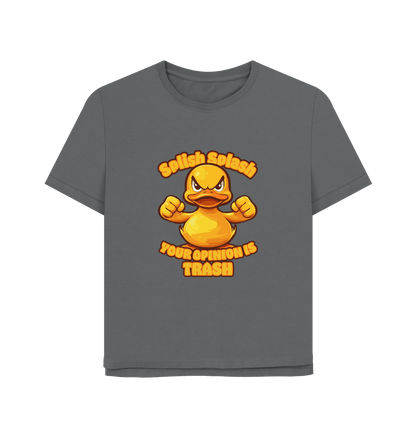 Slate Grey Splish Splash Women's Relaxed Fit T-shirt