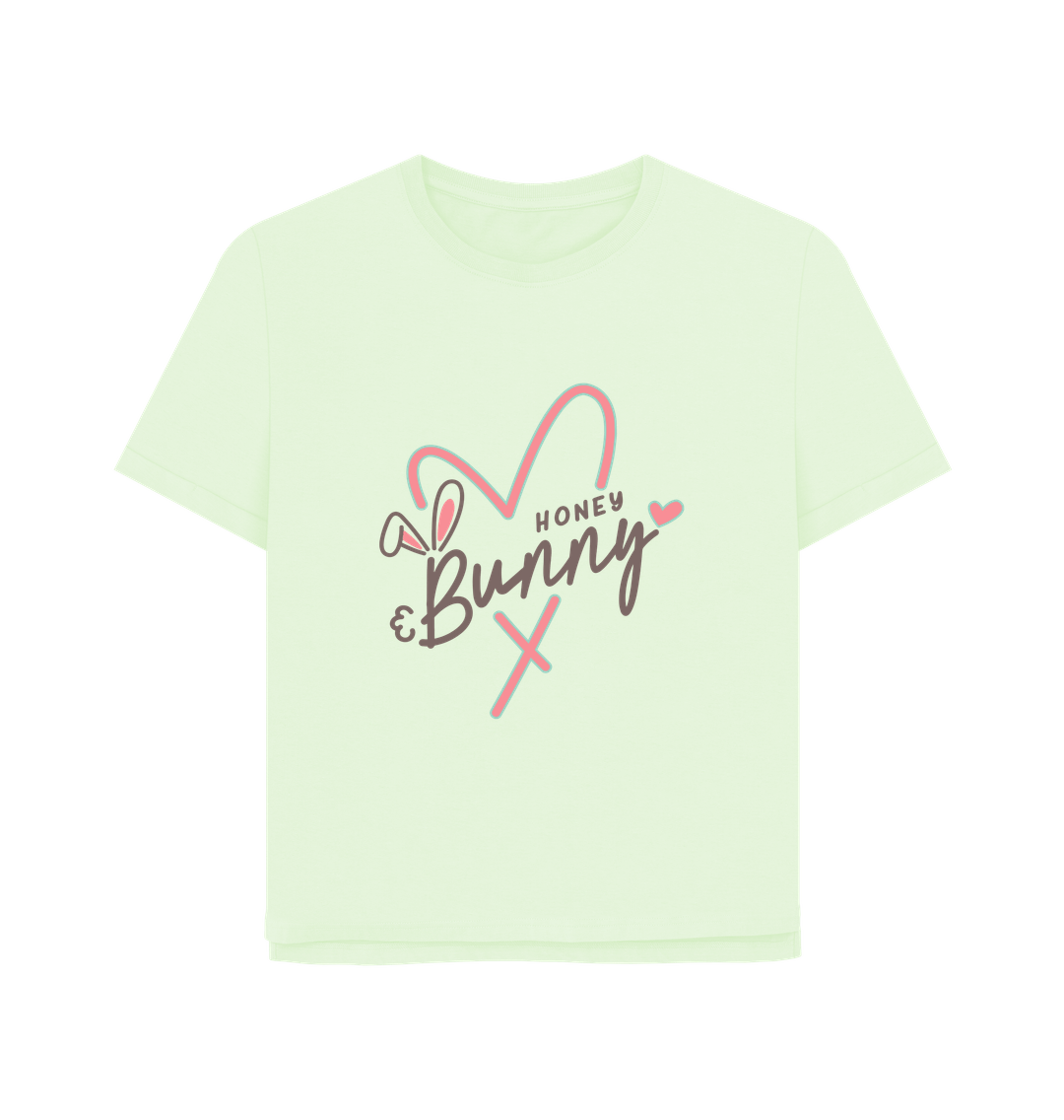 Pastel Green Honey Bunny Women's Relaxed Fit T-shirt