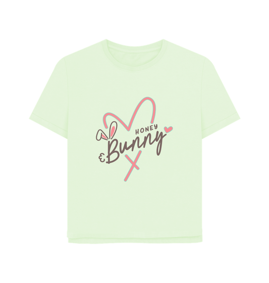 Pastel Green Honey Bunny Women's Relaxed Fit T-shirt