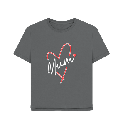 Slate Grey Mum Relaxed Fit Women's T-shirt