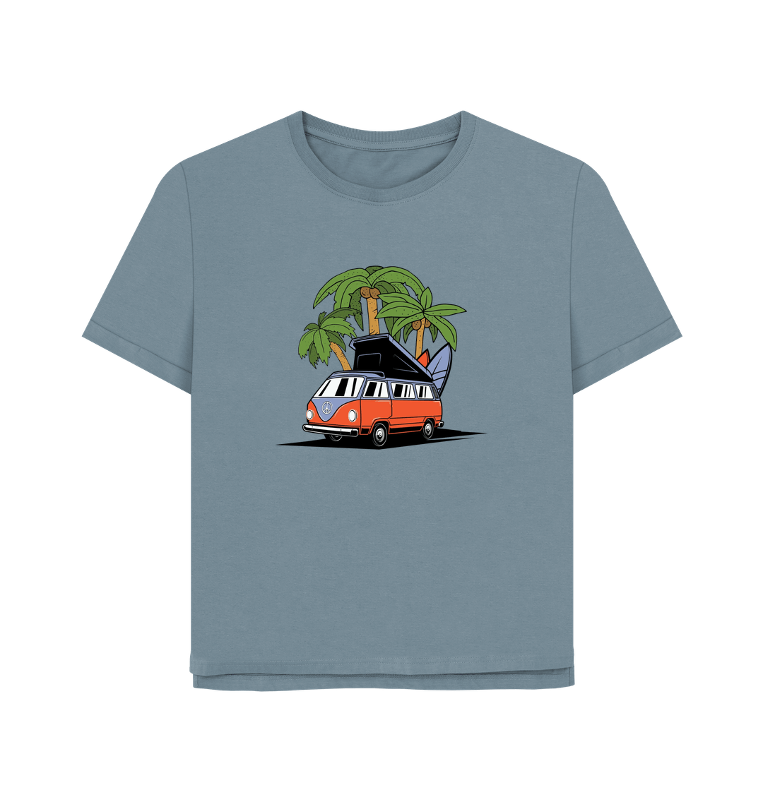 Stone Blue Campervan Women's Relaxed Fit T-shirt