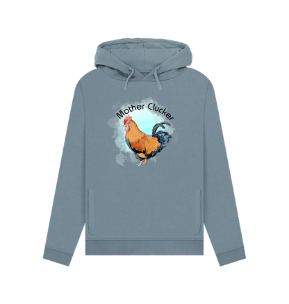 Stone Blue Mother Clucker Women's Hoodie