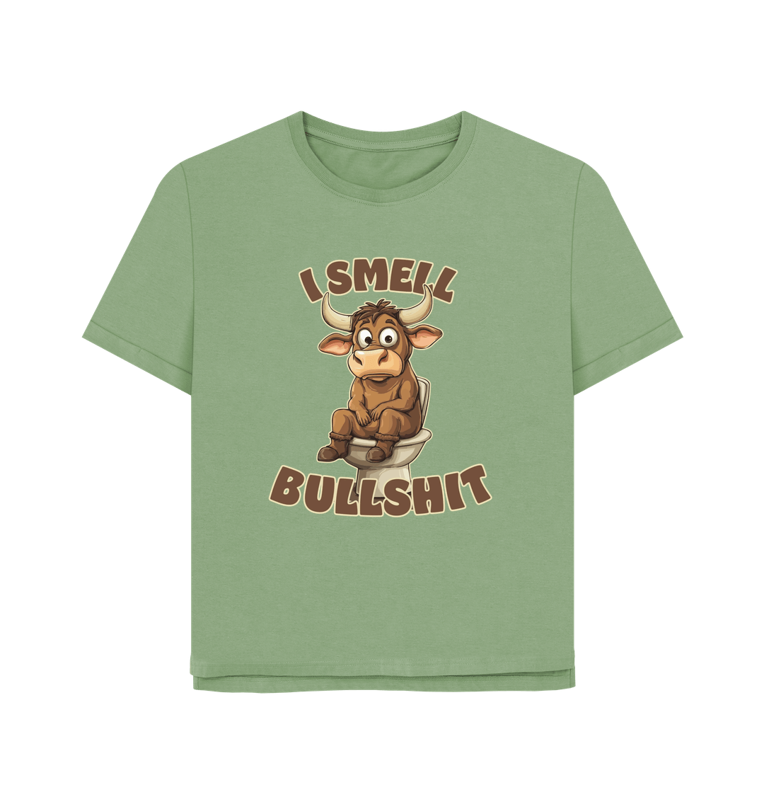 Sage Smell Bull Women's Relaxed Fit T-shirt