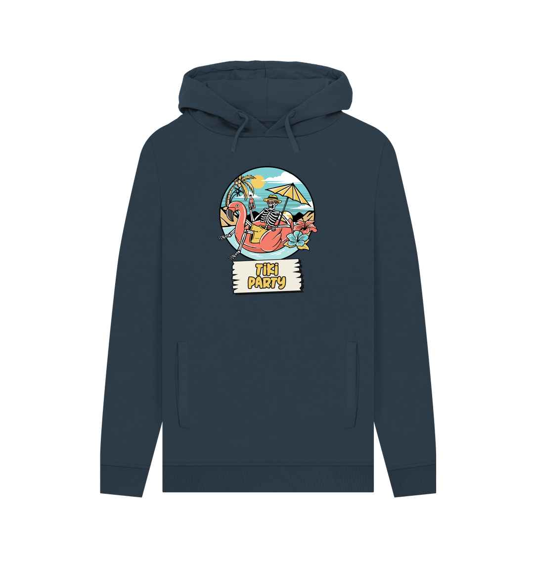 Navy Tiki Party Men's Hoodie