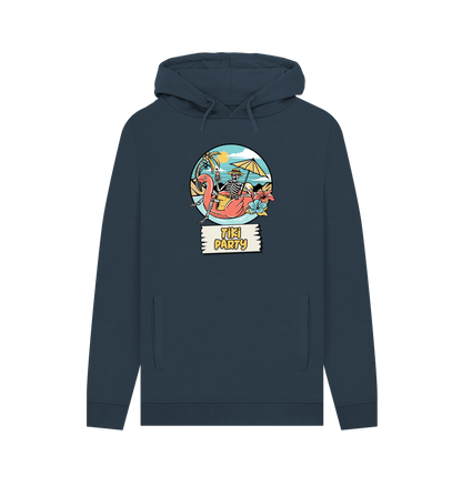 Navy Tiki Party Men's Hoodie