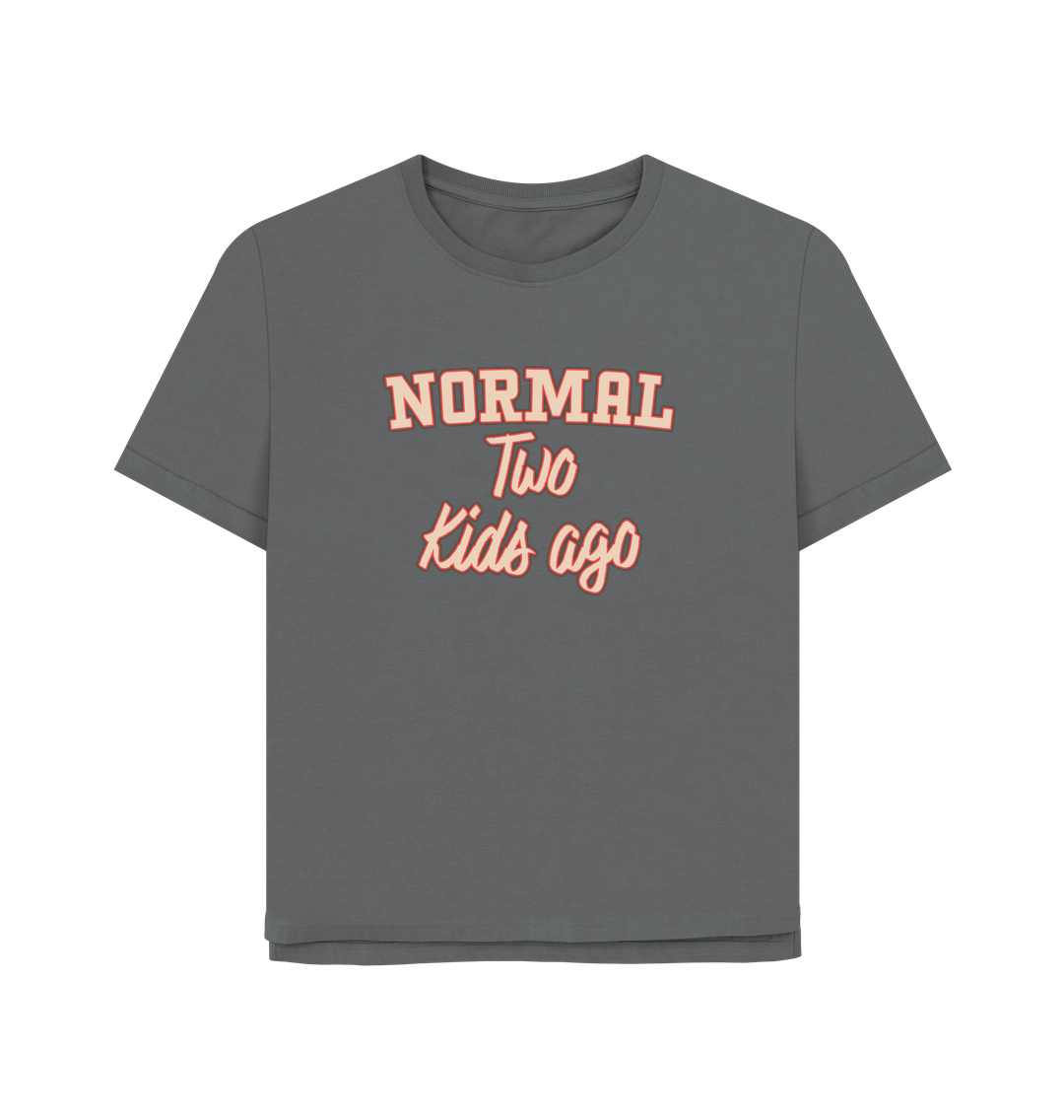 Slate Grey Normal Two Women's Relaxed Fit T-shirt