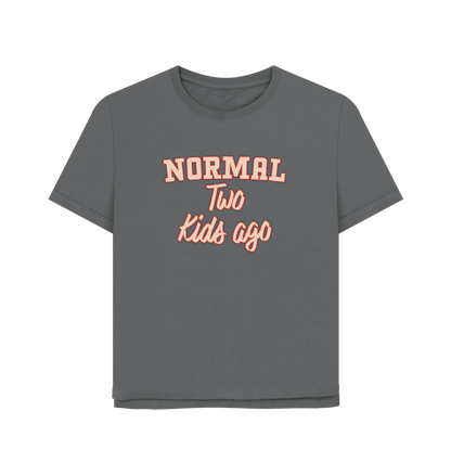 Slate Grey Normal Two Women's Relaxed Fit T-shirt