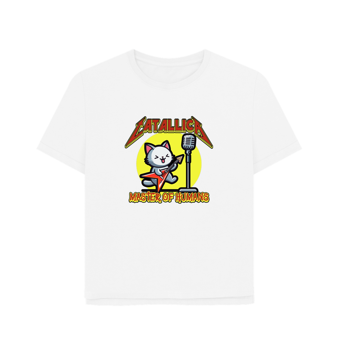 White Catallica Women's Relaxed Fit T-shirt