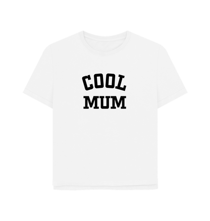 White Cool Mum Women's Relaxed Fit T-shirt