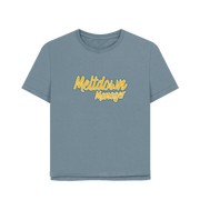 Stone Blue Meltdown Manager Women's Relaxed Fit T-shirt