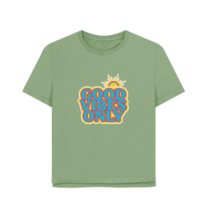 Sage Good Vibes Women's Relaxed Fit T-shirt