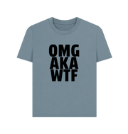 Stone Blue Printed T-shirt