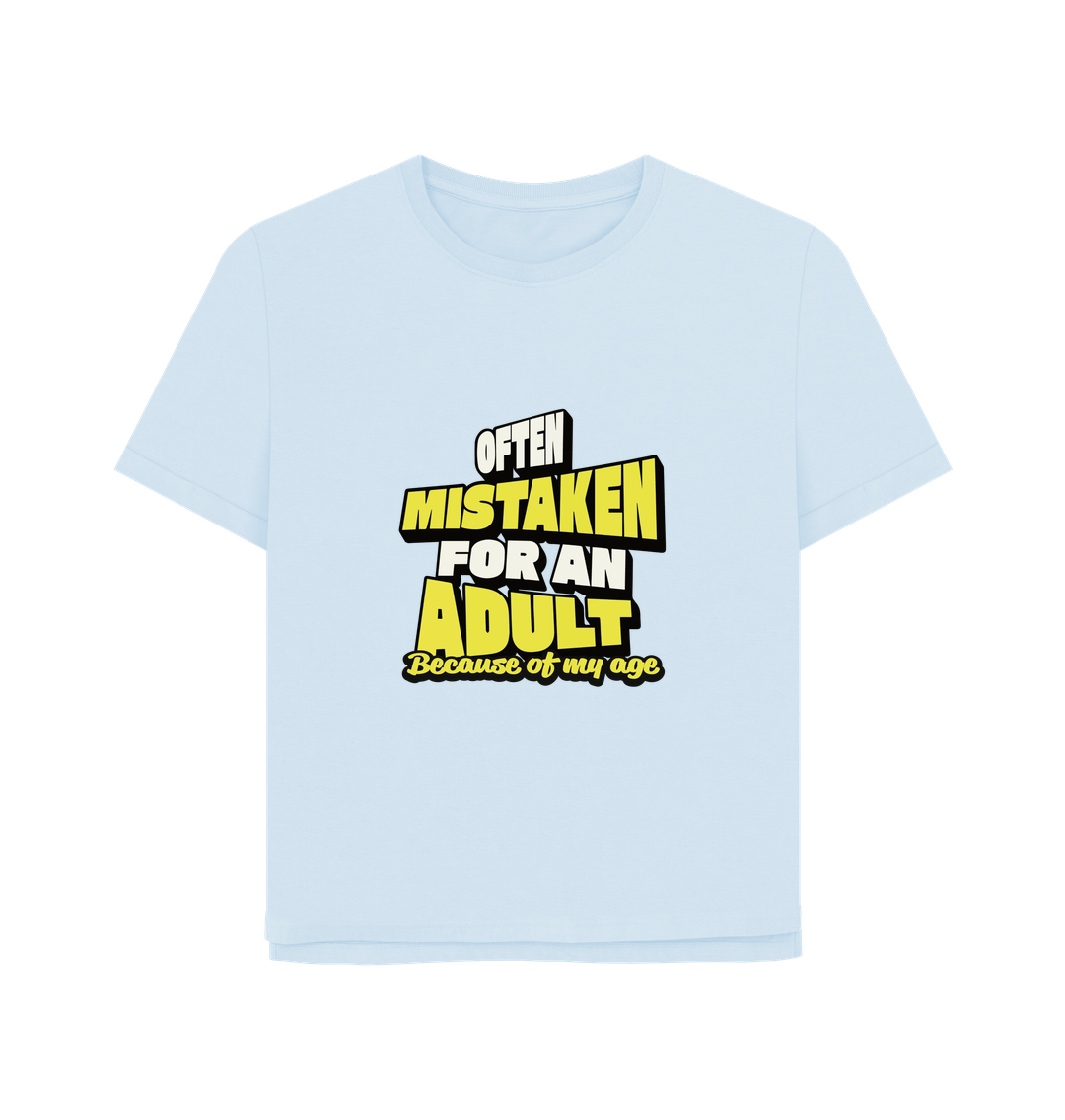 Sky Blue Printed T-shirt