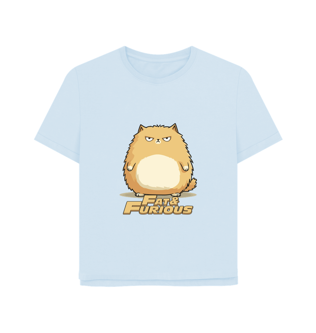 Sky Blue Printed T-shirt