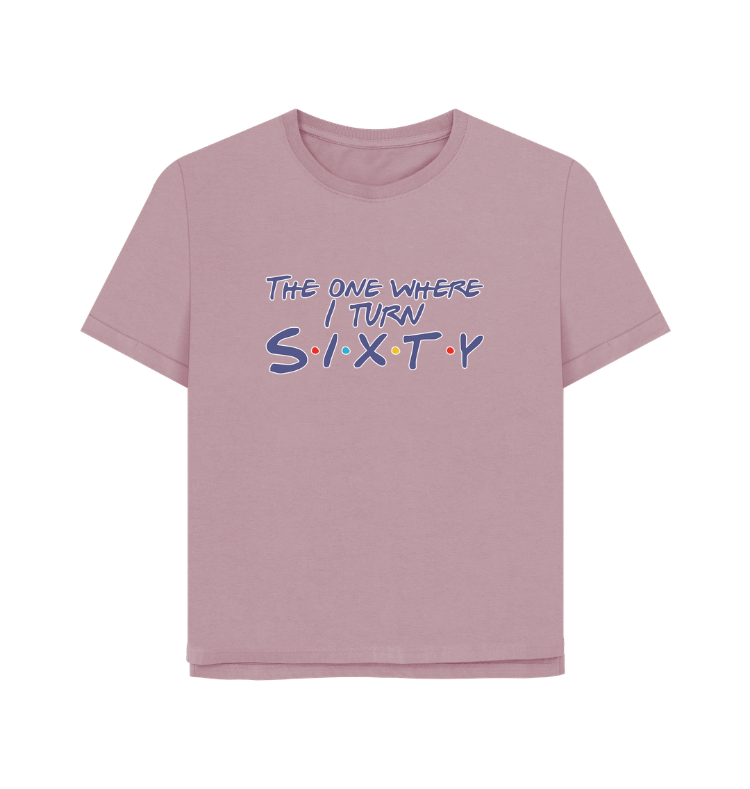 Mauve Turn Sixty Women's Relaxed Fit T-shirt