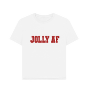 White Jolly AF Women's Relaxed Fit T-shirt