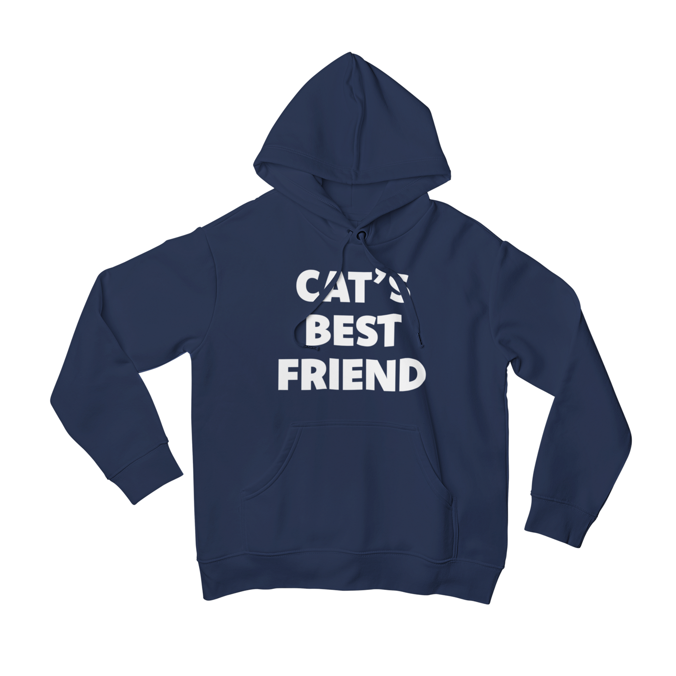 Cat's Best Friend Front Print Hoodie - Teevolution