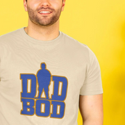 A Man in a beige Fathers Day Gift, Dad T-shirt with 