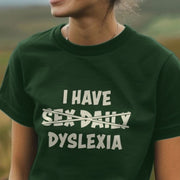 Funny Dyslexia T-shirt from Teevolution! Laugh & learn. Organic cotton, planet-friendly.