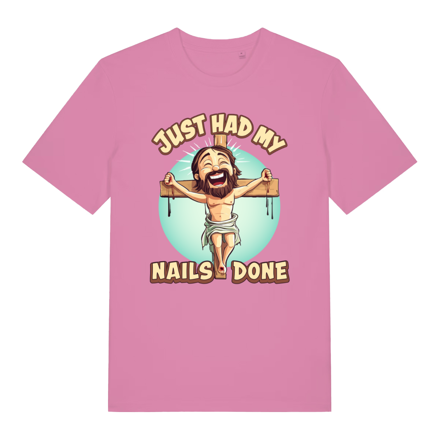 Pink Just Had My Nails Done funny graphic t-shirt with detailed offensive Easter design  