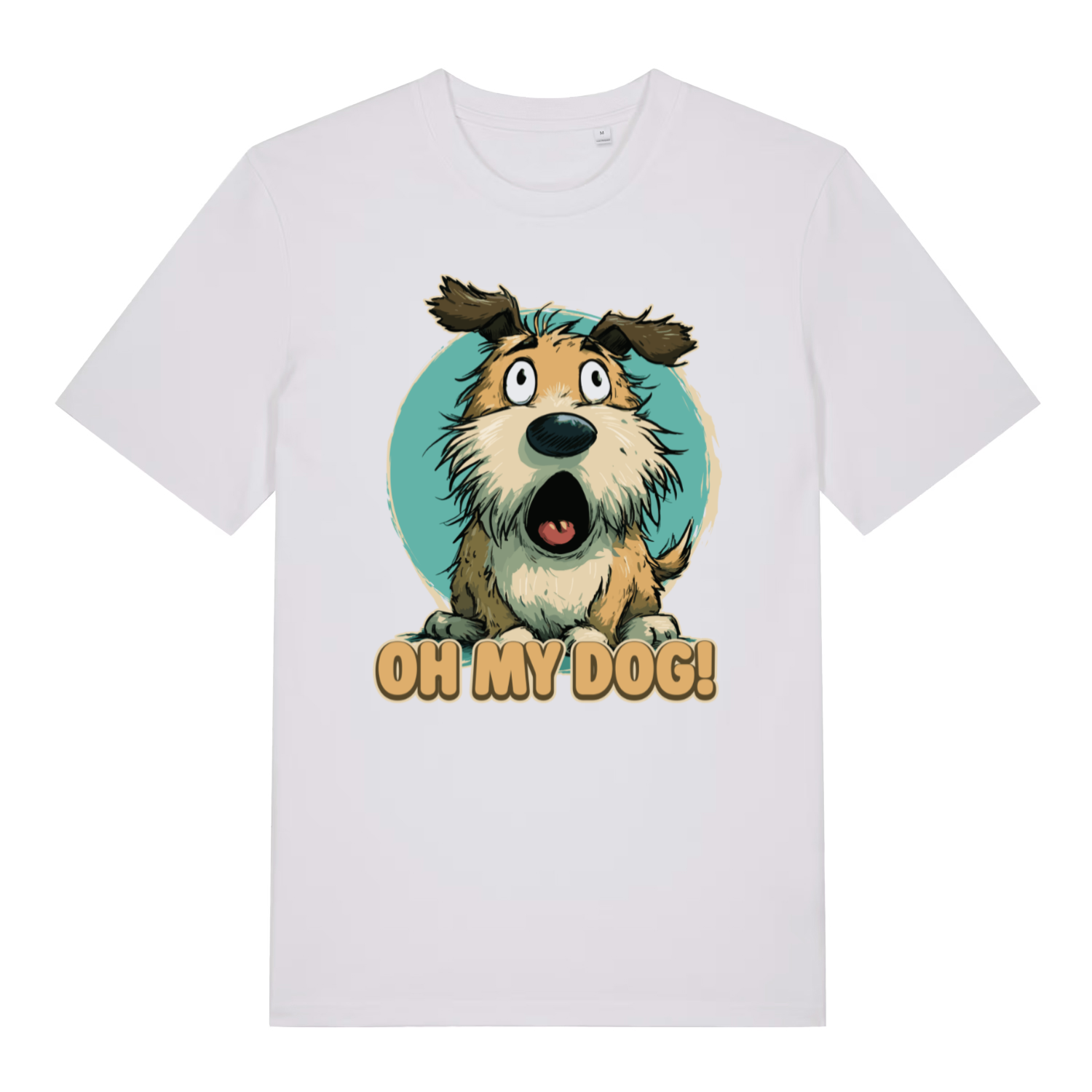 White Oh My Dog funny graphic t-shirt with bold Oh My Dog lettering  