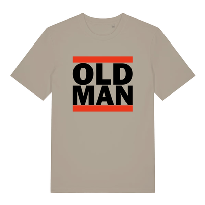 Beige Old Man funny slogan t-shirt featuring classic dad design  