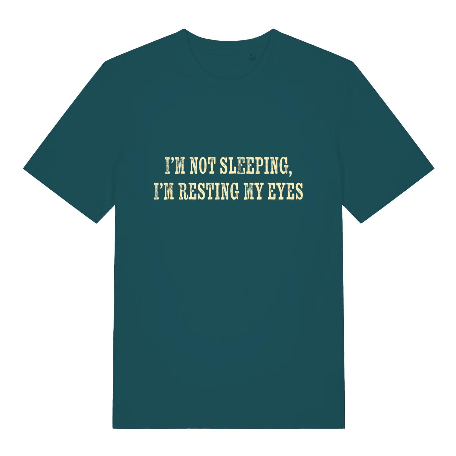 Stargazer I'm Not Sleeping I'm Resting My Eyes funny slogan t-shirt featuring ultimate cheeky ladies design  