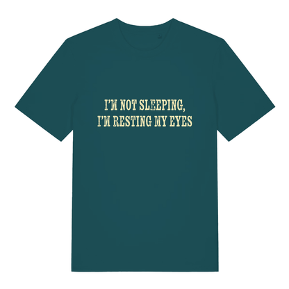 Stargazer I'm Not Sleeping I'm Resting My Eyes funny slogan t-shirt featuring ultimate cheeky ladies design  