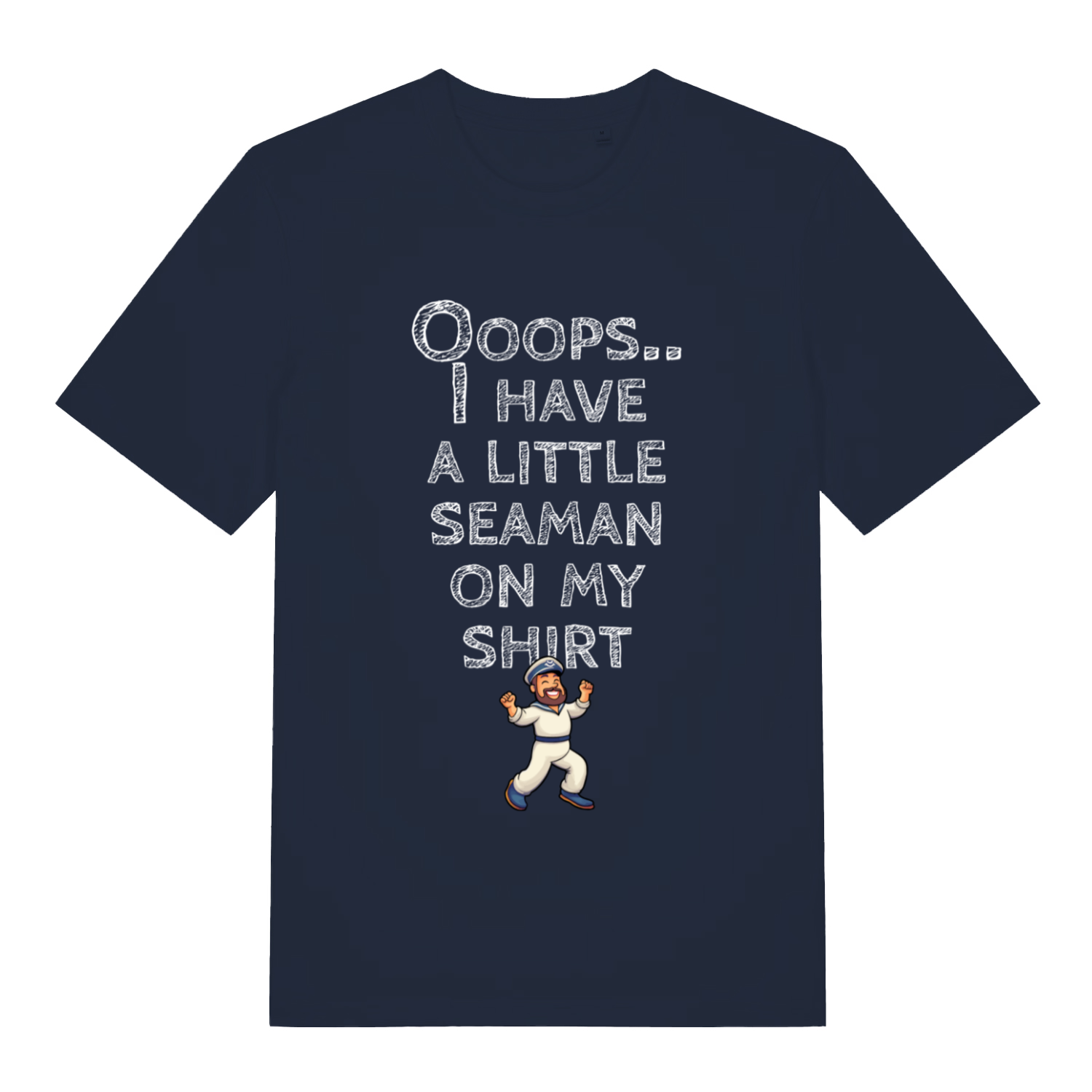Navy Seaman funny rude slogan t-shirt featuring ultimate filthy pun artwork  
