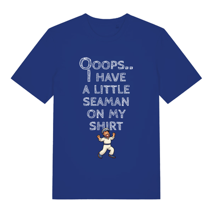 Blue Seaman funny rude slogan t-shirt featuring cheeky ladies sailor graphic  