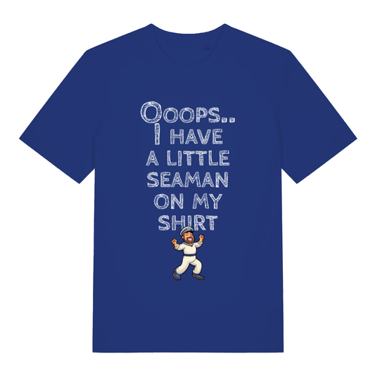 Blue Seaman funny rude slogan t-shirt featuring cheeky ladies sailor graphic  