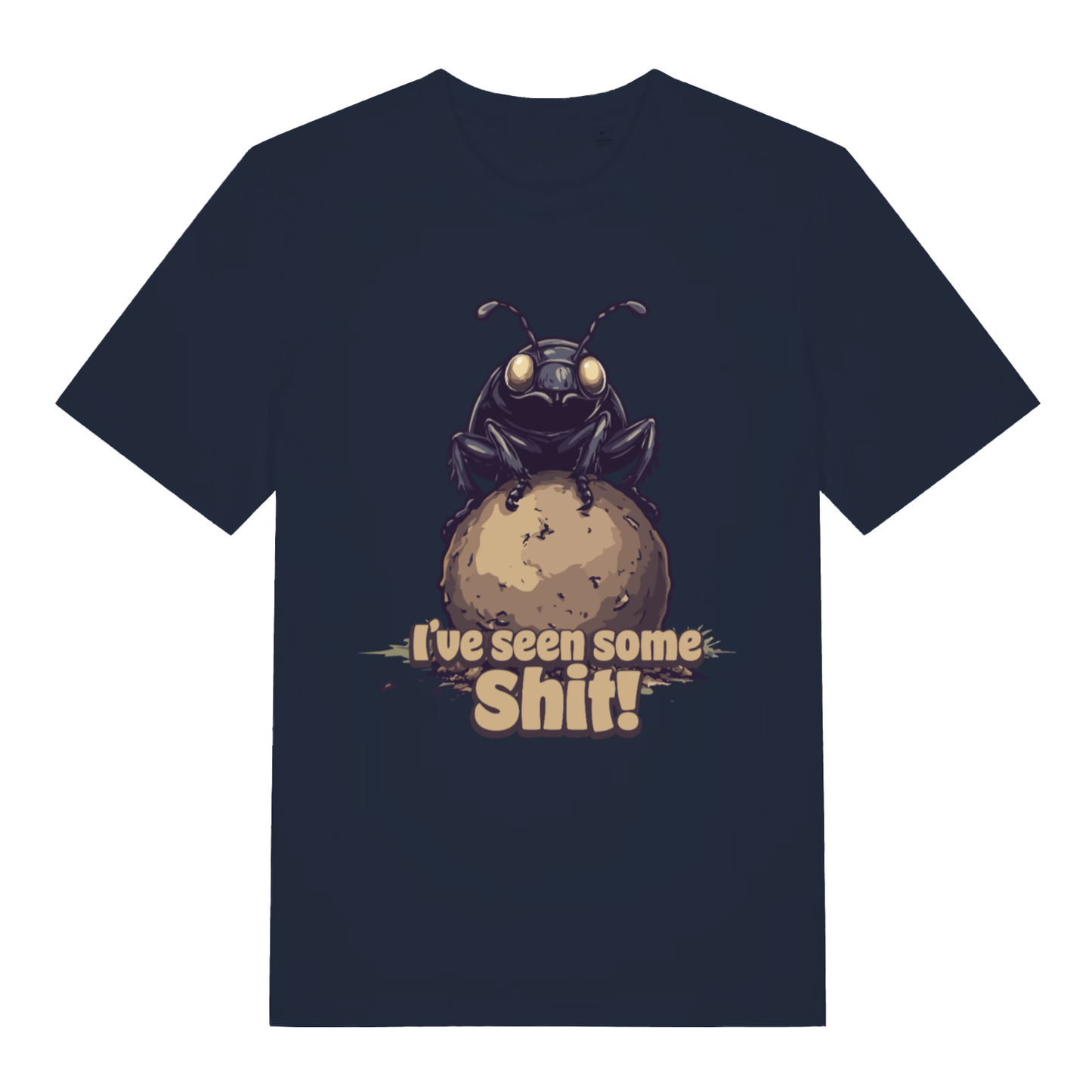 Navy I’ve Seen Some Shit funny graphic t-shirt showing classic rude animal design  