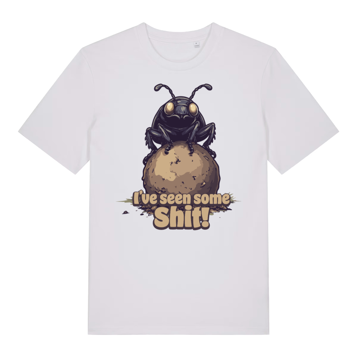 White I’ve Seen Some Shit funny graphic t-shirt showing classic rude animal design  