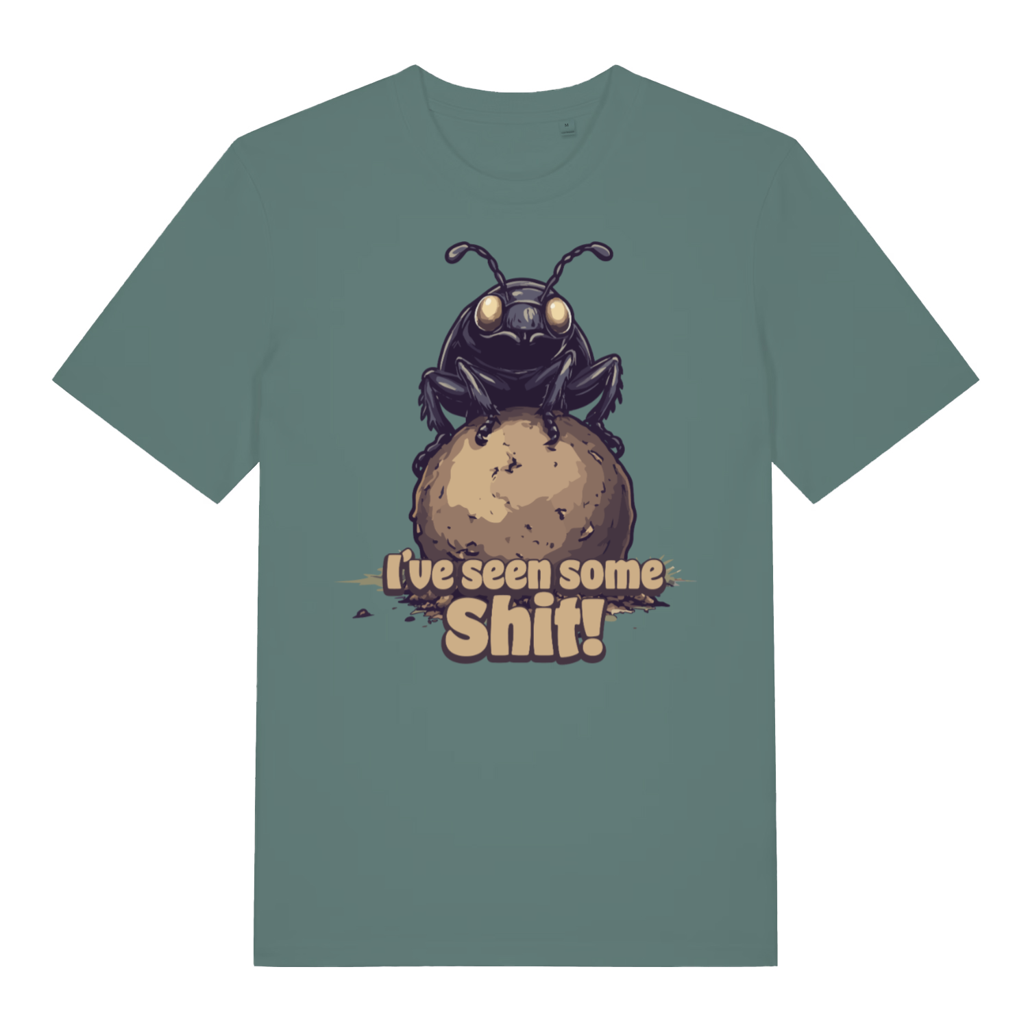 Green bay I’ve Seen Some Shit funny graphic t-shirt featuring ultimate dung beetle graphic  