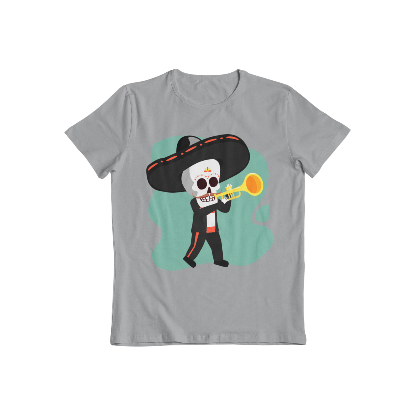 Skeleton Trumpet T-shirt - Teevolution