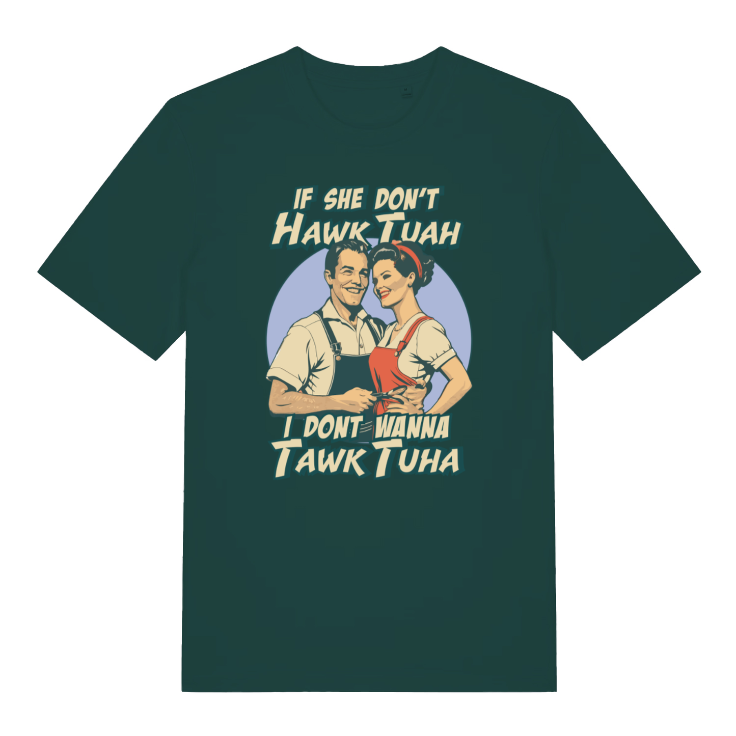 Glazed green Talk Tuah funny slogan t-shirt featuring classic viral meme print  