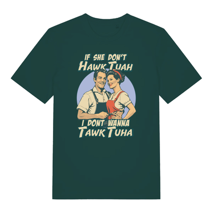 Glazed green Talk Tuah funny slogan t-shirt featuring classic viral meme print  