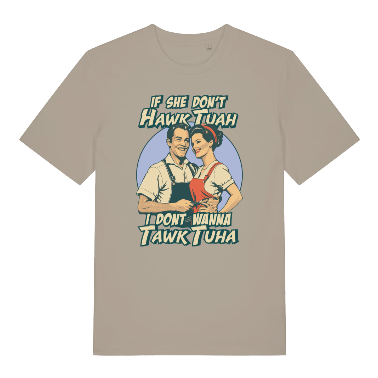 Stone Talk Tuah funny slogan t-shirt showing witty rude meme graphic  