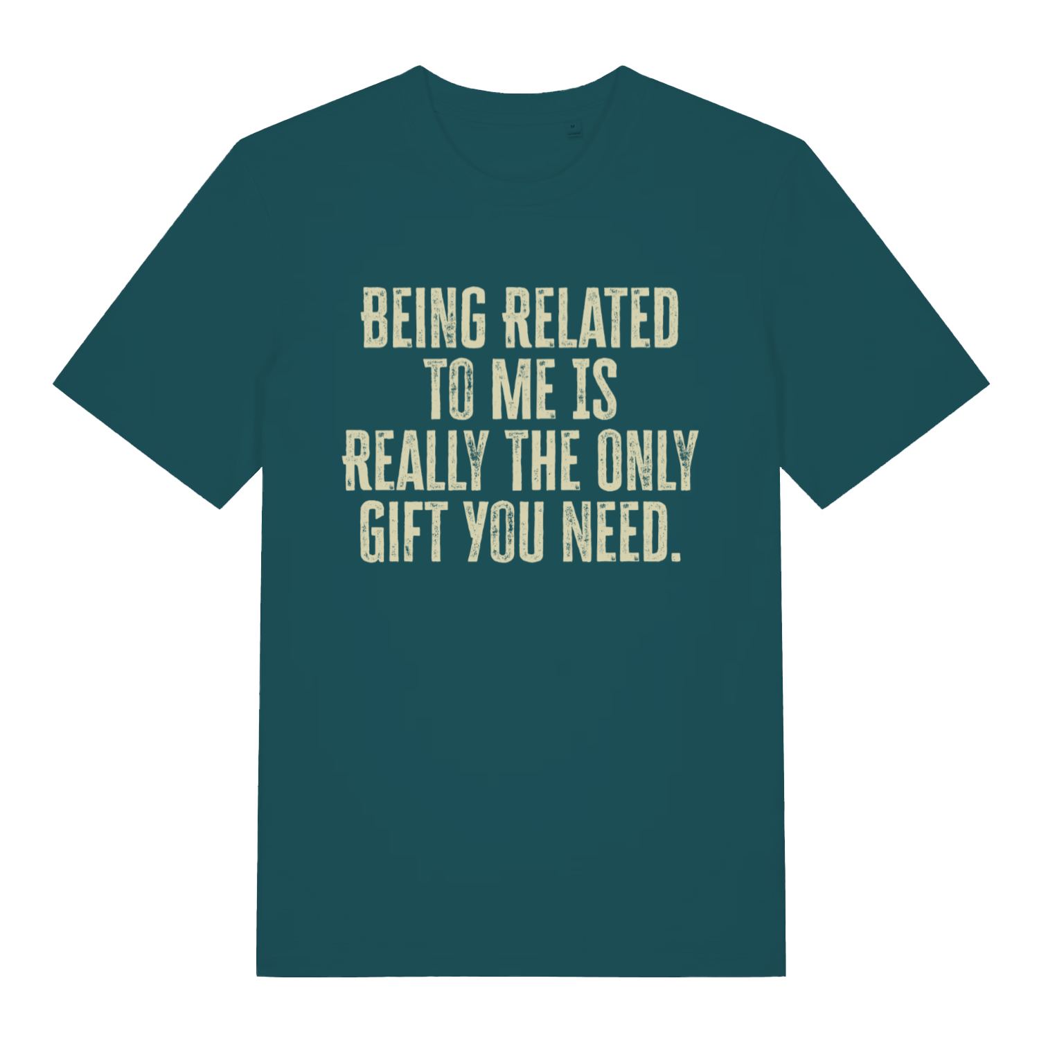 Green The Gift women’s funny slogan t-shirt with bold only gift you need print  