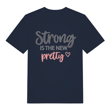Navy The New Pretty women’s motivational slogan t-shirt with classic empowering quote print  
