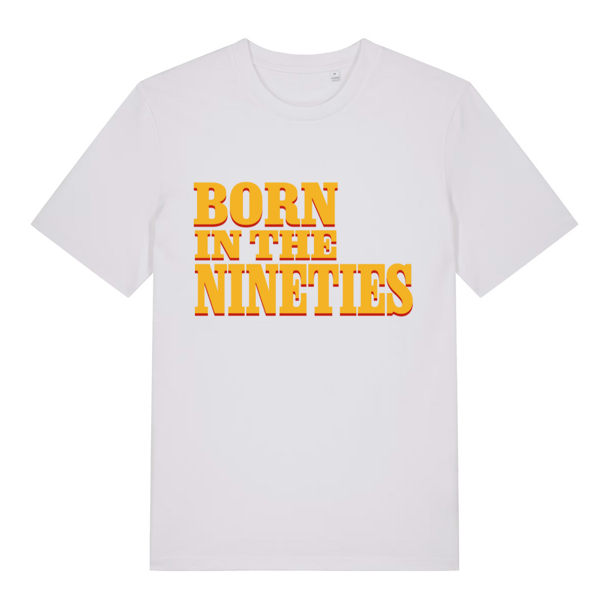 White The Nineties funny slogan t-shirt featuring ultimate Born In The Nineties design  
